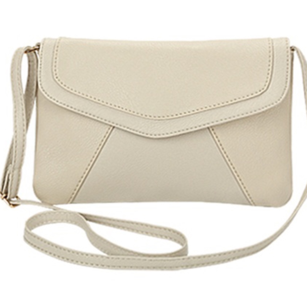 Vintage Faux-Leather Cross-Body Bag